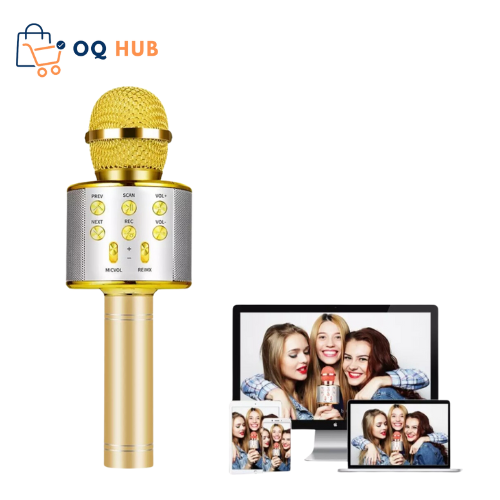 WS-858 Bluetooth Portable Karaoke Mic Speaker - Image 2