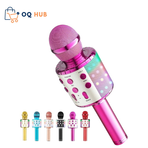 WS-858 Bluetooth Portable Karaoke Mic Speaker