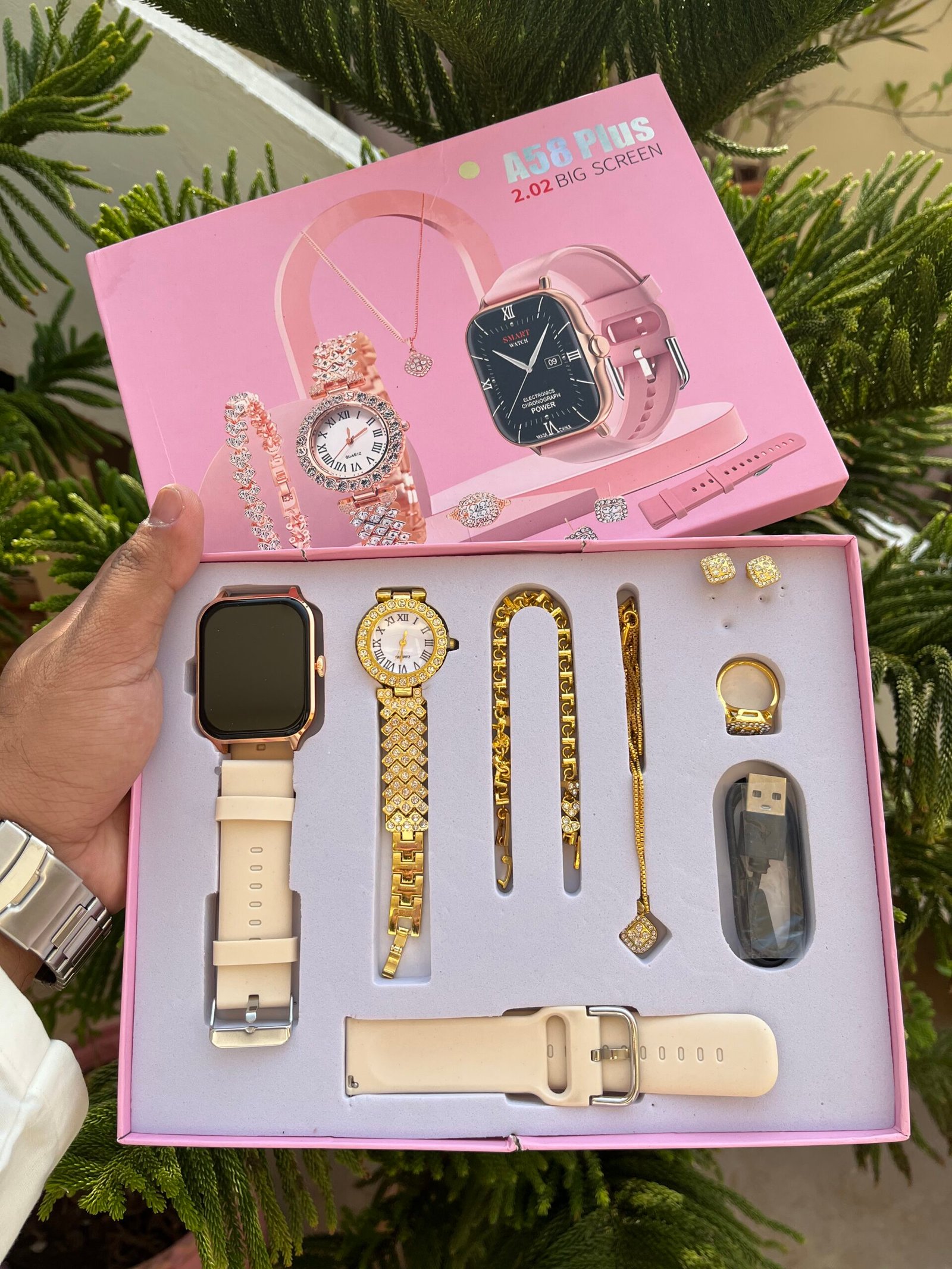 A58 Plus Ladies Smartwatch Gift Set - Image 2